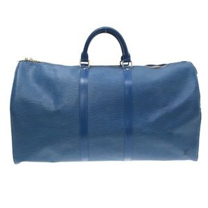 Louis Vuitton Keepall 55 Epi Blue